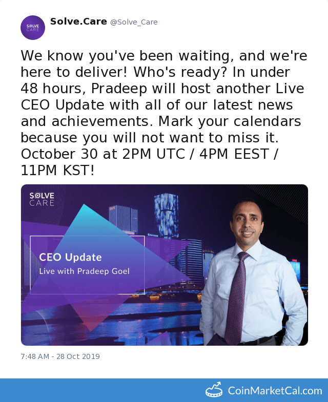 Live CEO Update image