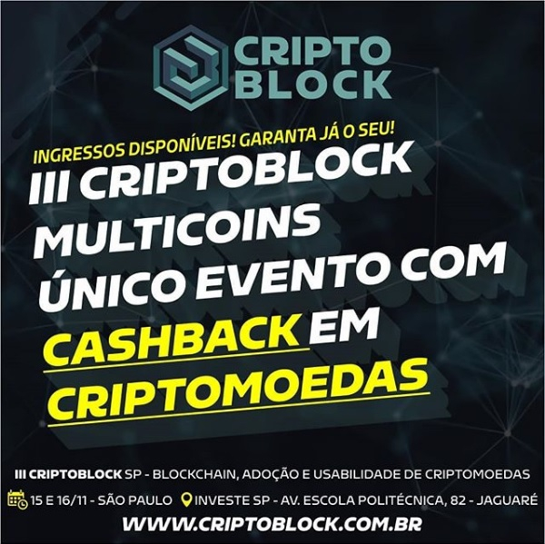 We will be at CriptoBlock one of the biggest events in Brazil image