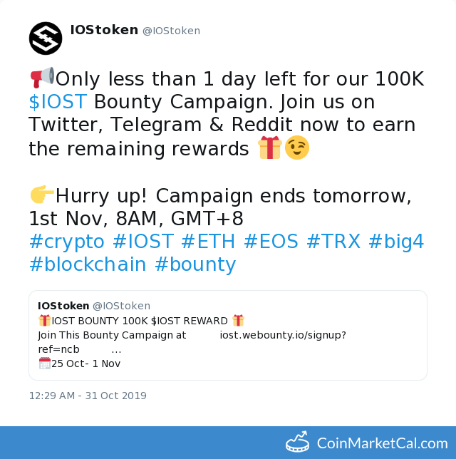 Bounty Campaign Ends image
