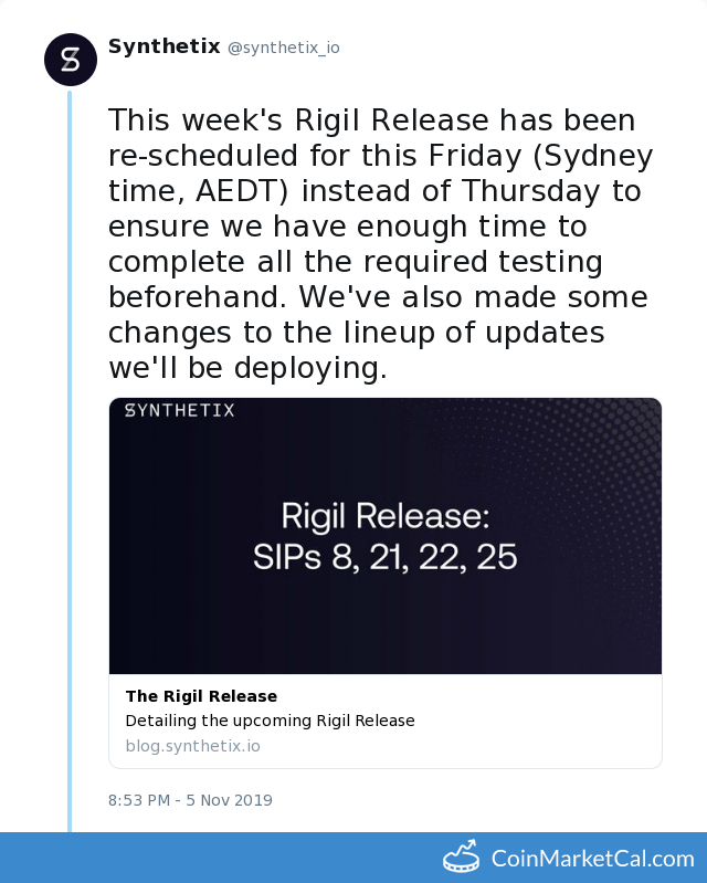 Rigil Release image