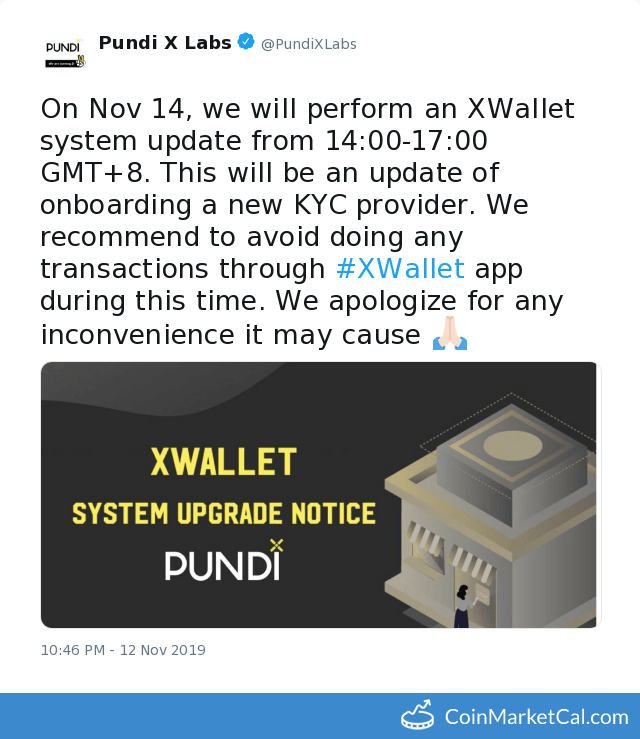 X-wallet System Update image