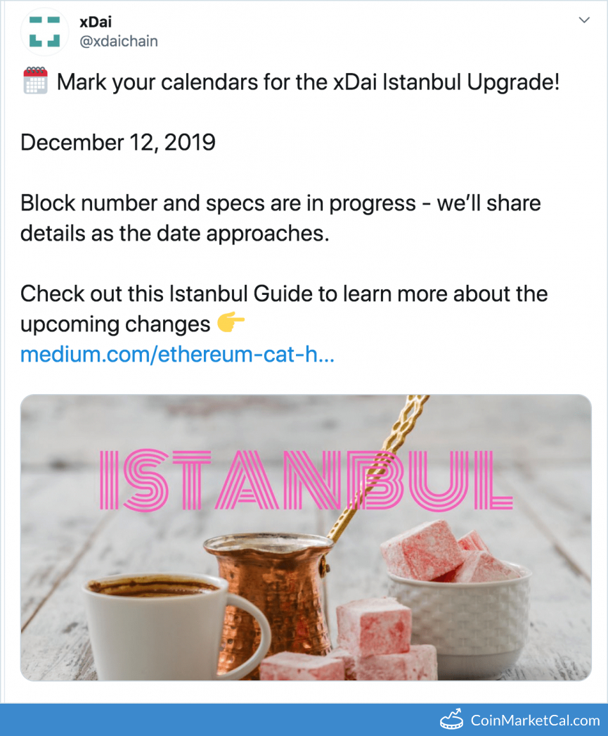 XDai Istanbul Upgrade image