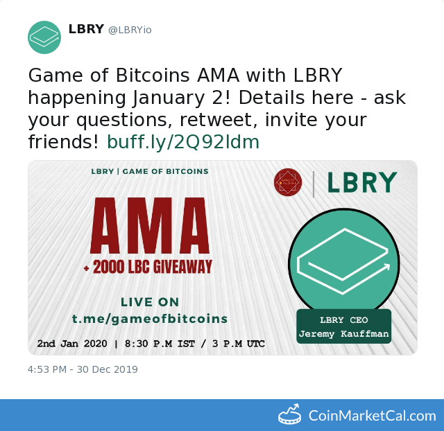 Game of Bitcoins AMA image