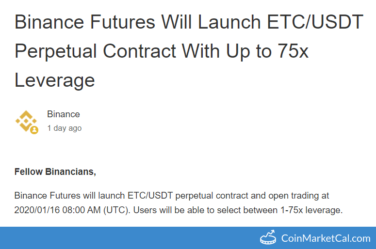 Binance ETC/USDT Futures image