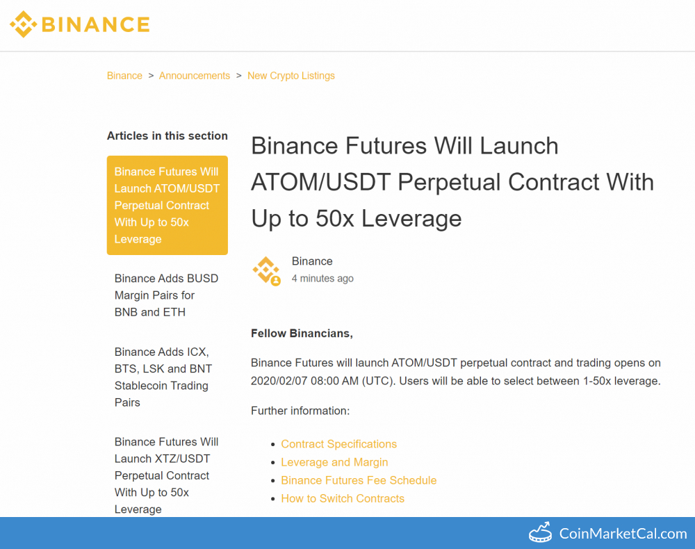 Binance ATOM/USDT Futures image