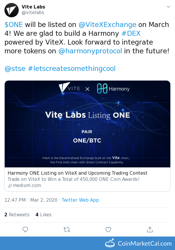 ViteX Listing image