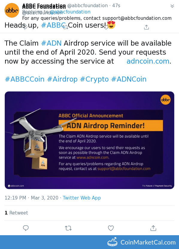 ADN Airdrop Svc End image