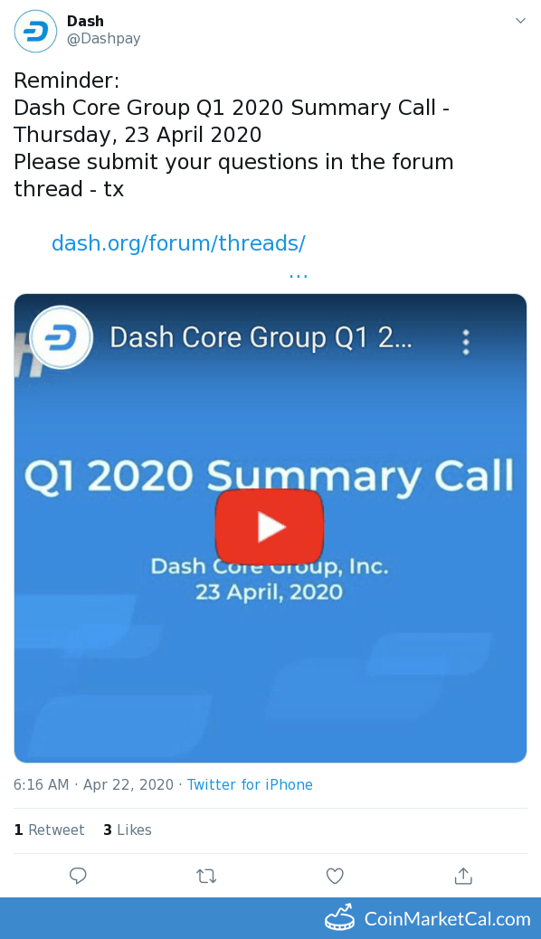 Q1 2020 Summary Call image