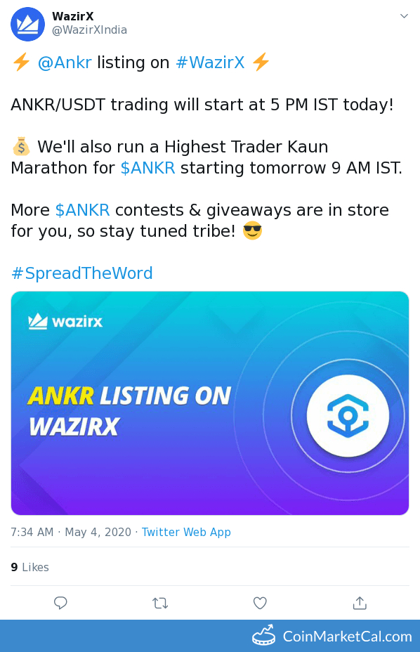 WazirX Listing image