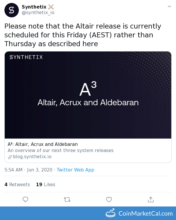 Altair Release image