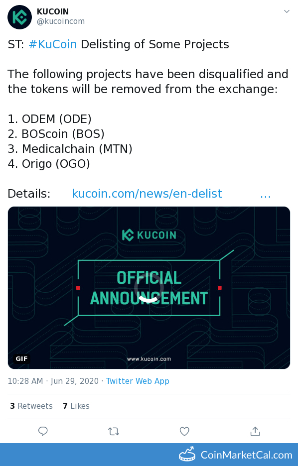 KuCoin Delisting image