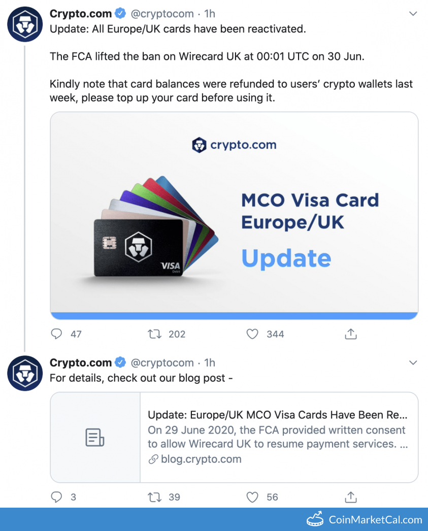 MCO Card Reactivated image
