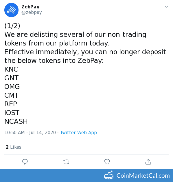 ZebPay Delisting image