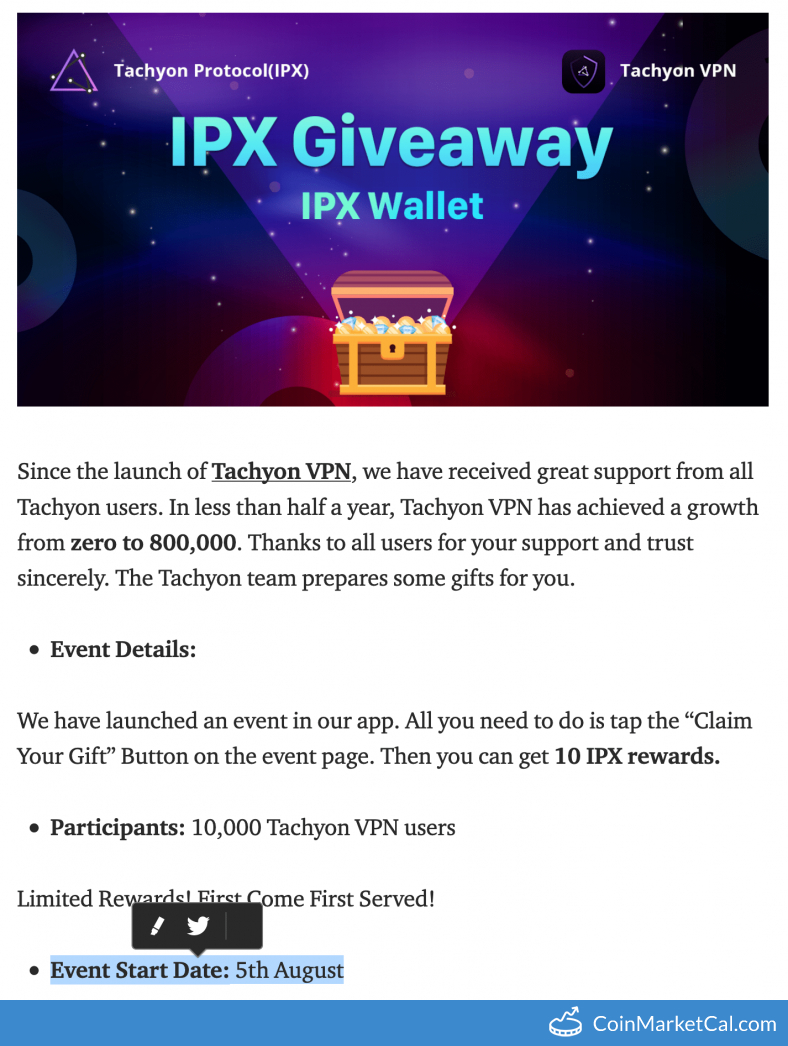 10 IPX Rewards image