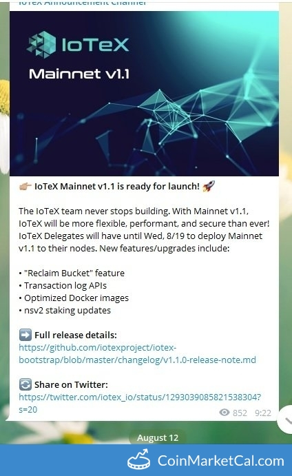 Mainnet V.1.1 Release image