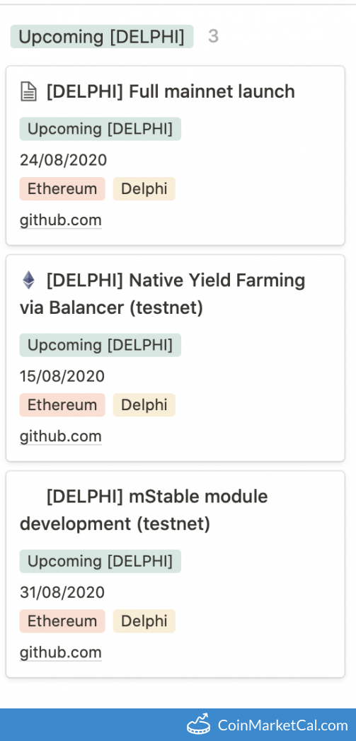 Delphi Mainnet Launch image