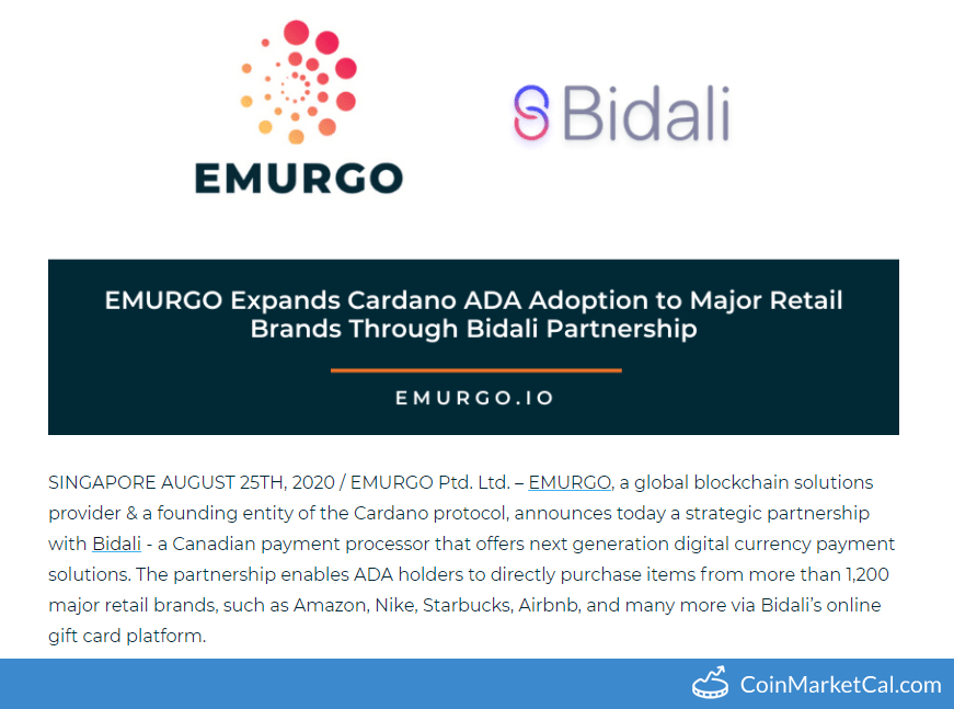 EMURGO/Bidali Partnership image
