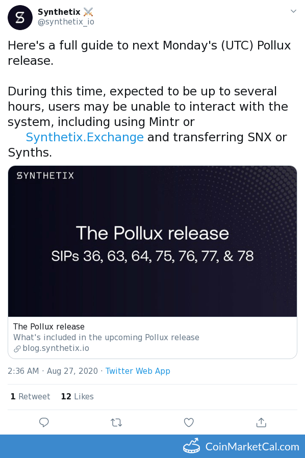 Pollux Release image