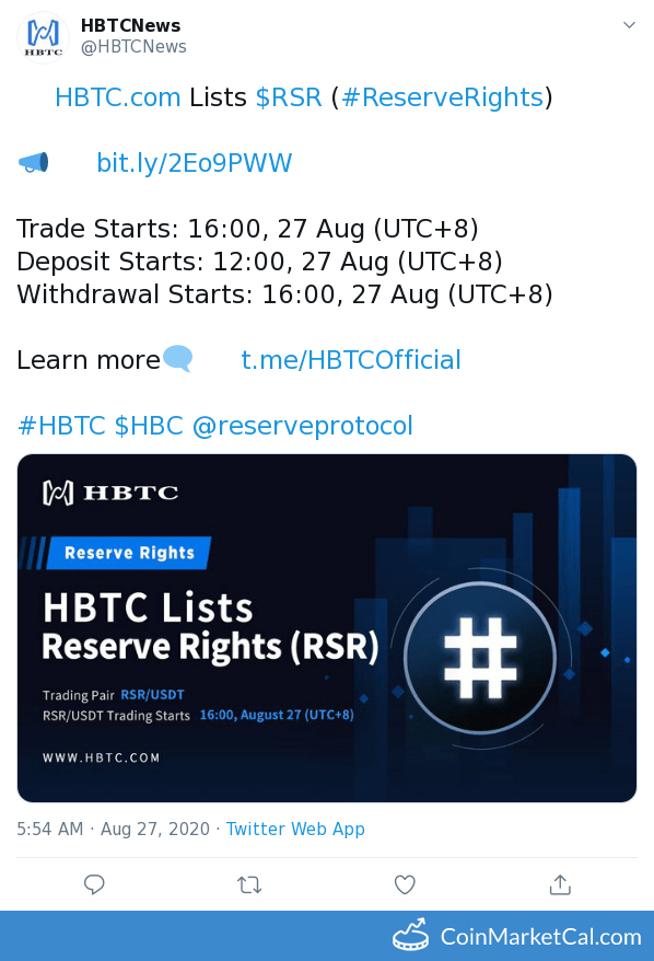 HBTC Listing image