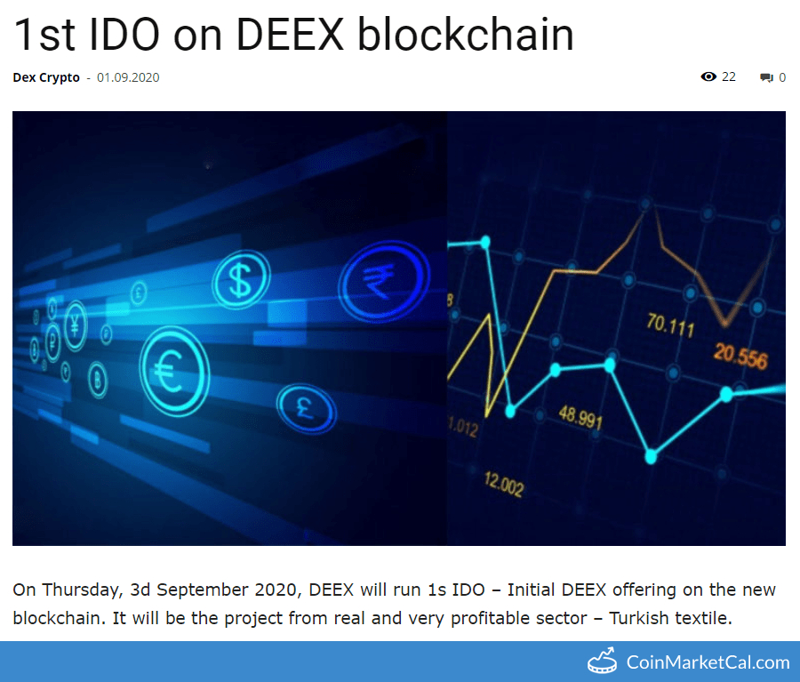 1st IDO on DEEX image