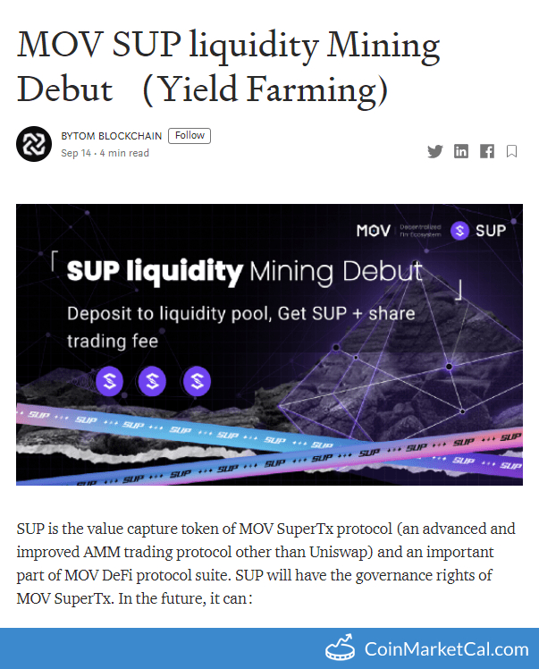 Yield Farming Debut image