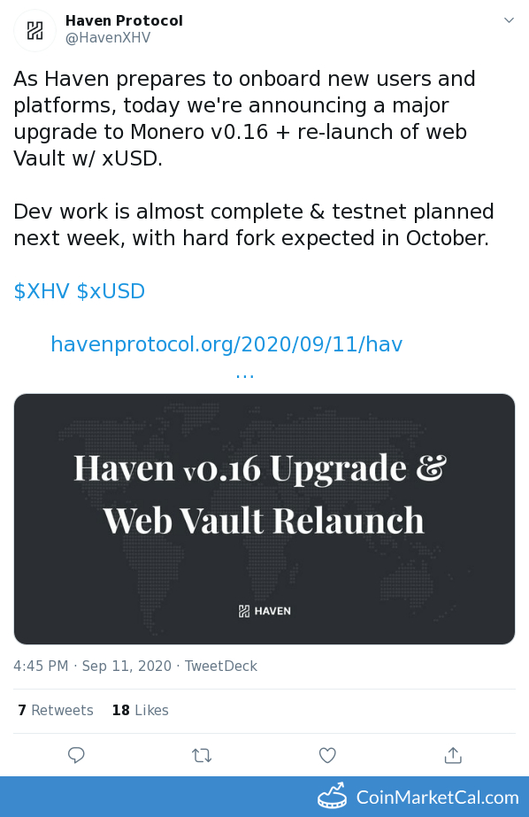 Haven v0.16 +Web Vault image