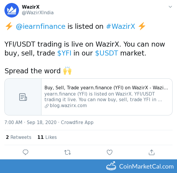 WazirX Listing image