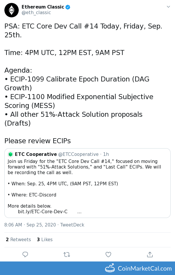 ETC Core Dev Call #14 image