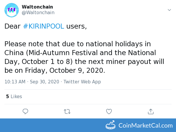 KIRINPOOL Miner Payout image