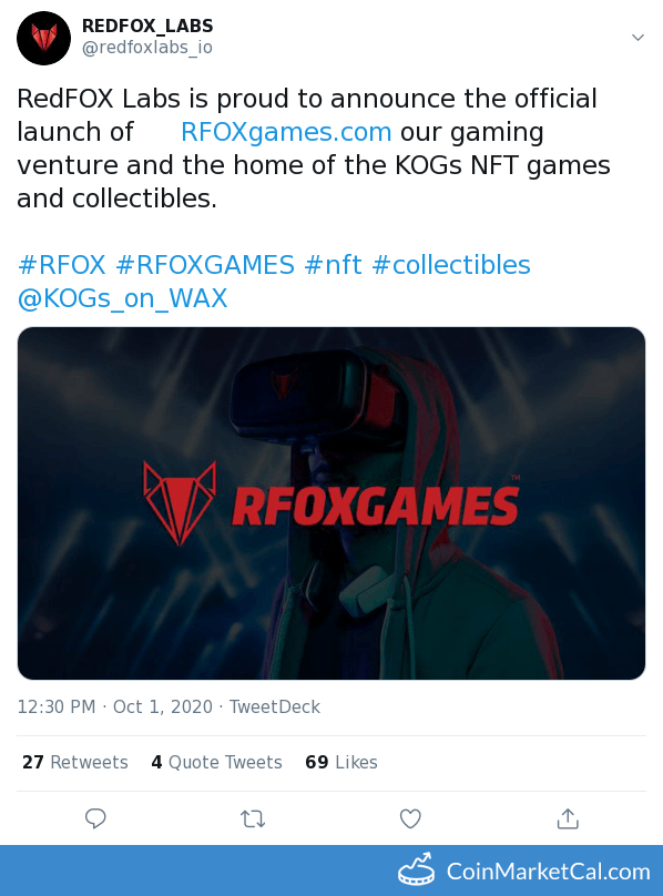 RFOXgames.com Launch image
