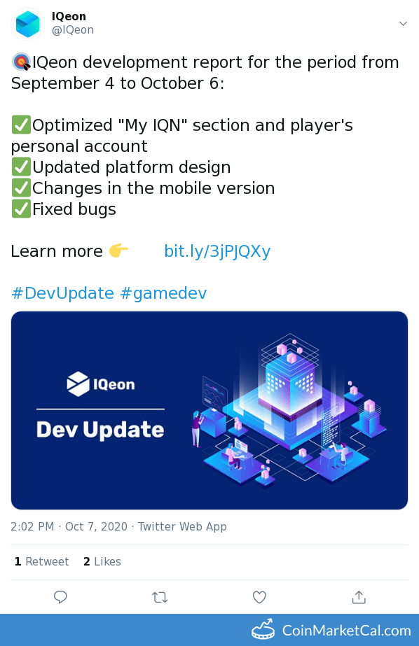 Development Update image
