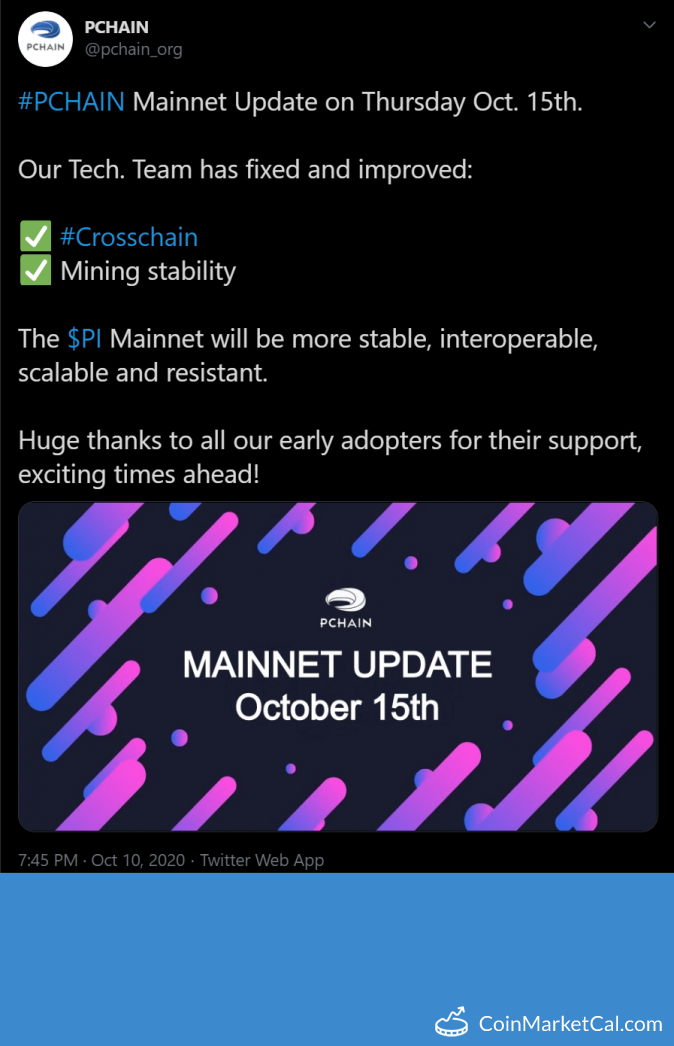 Pchain Mainnet Update image