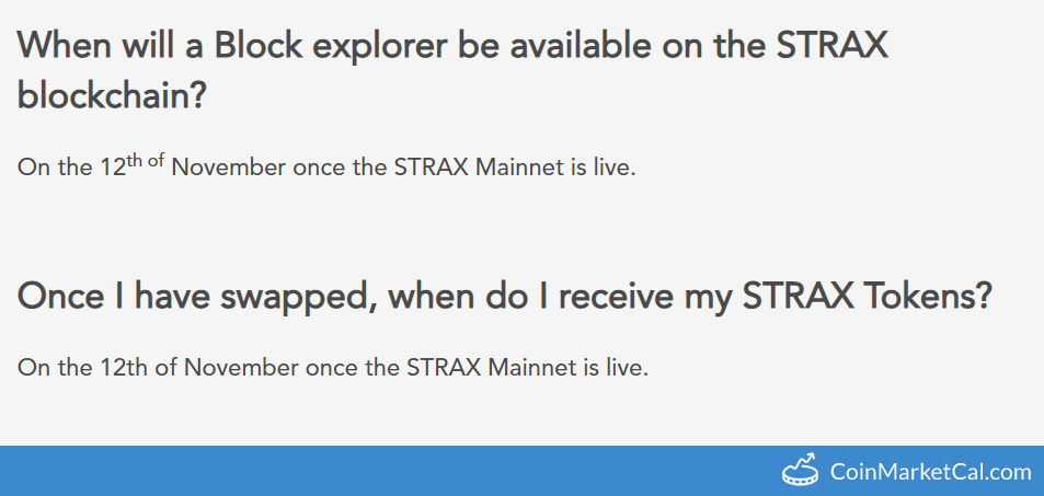 STRAX Mainnet Release image