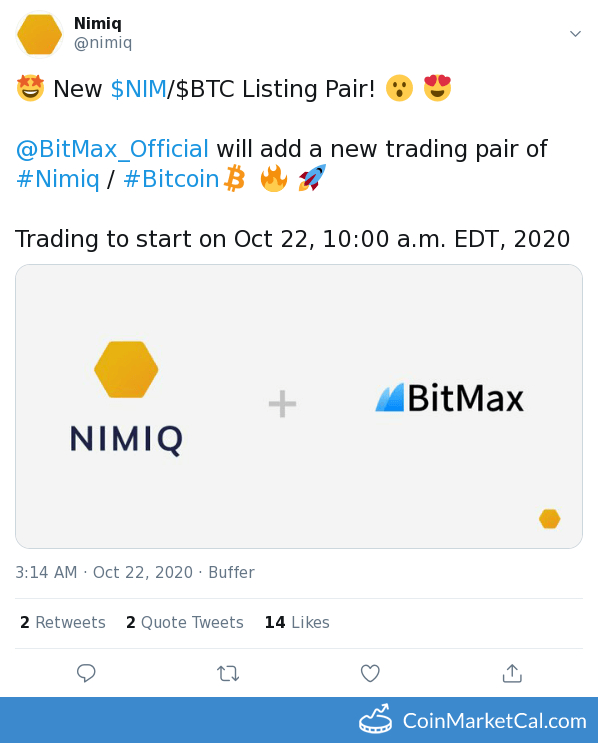 BitMax NIM/BTC Listing image