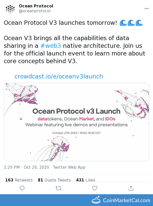 Ocean Protocol V3 Launch image