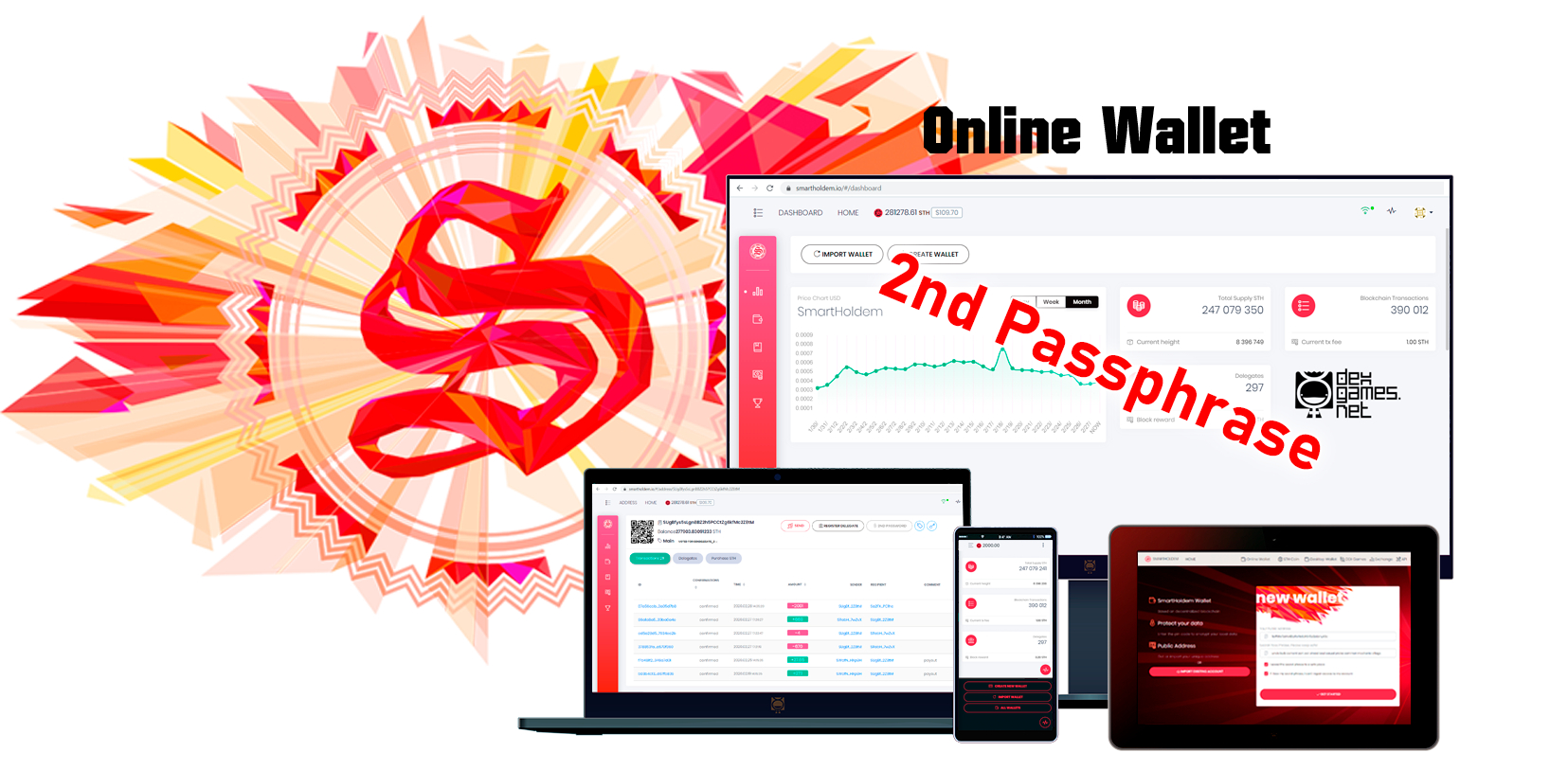 Online Wallet SmartHoldem - Advanced 2nd Passphrase security image