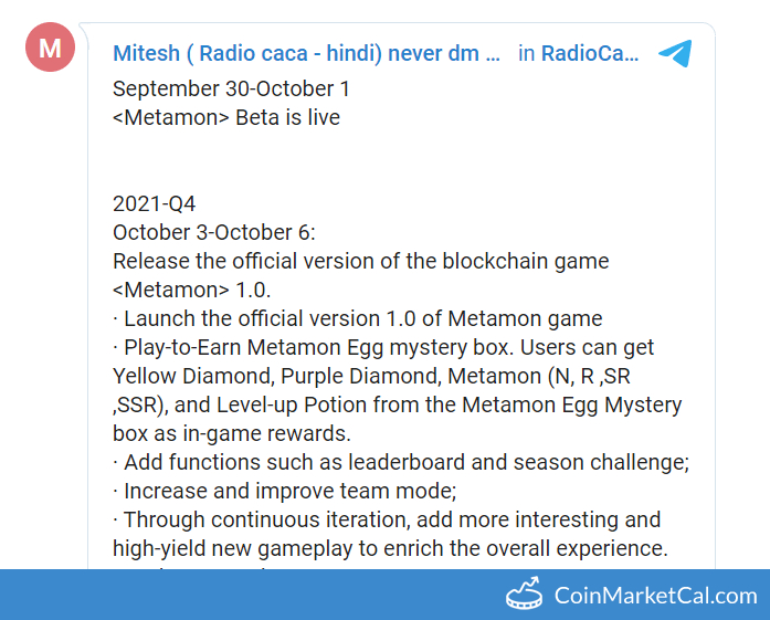 Metamon Game Launch image