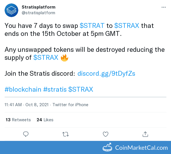 STRAT/STRAX Swap Deadline image