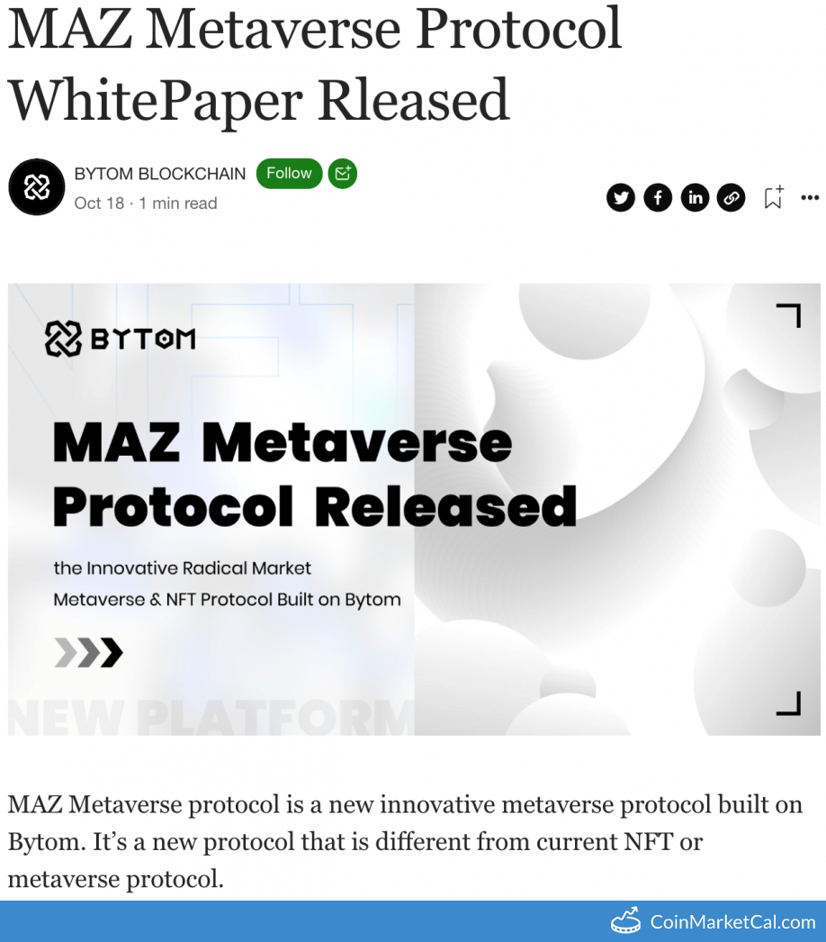 MAZ Metaverse Whitepaper image