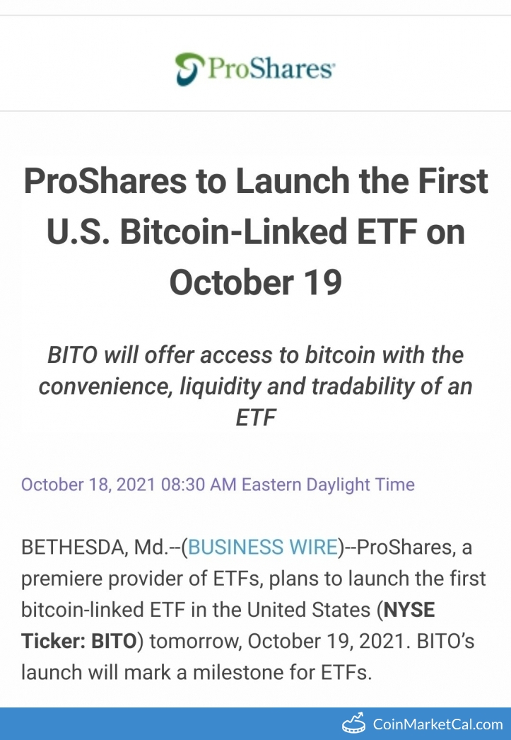 ProShares Bitcoin ETF image