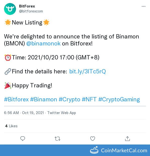 Bitforex Listing image