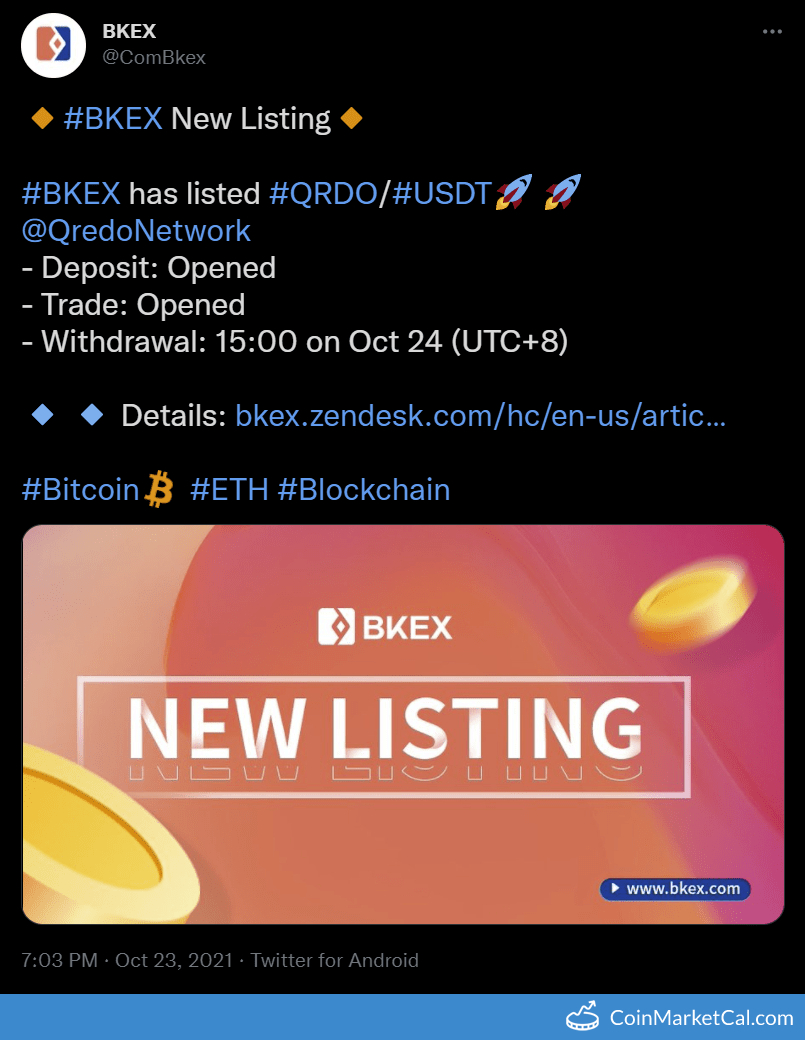 BKEX Listing image