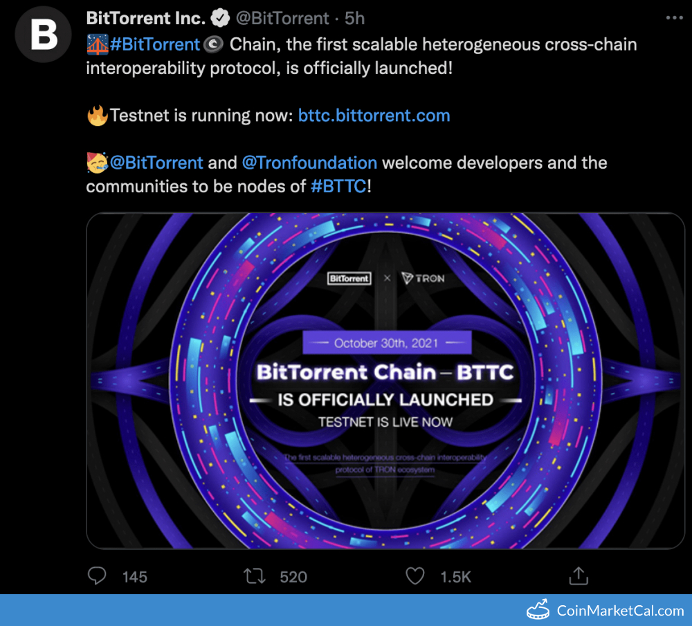 BTTC Chain Launch image