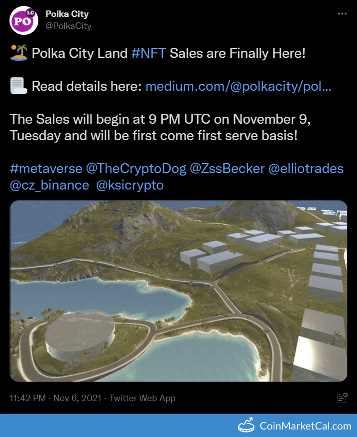 Polka City Land NFT Sales image