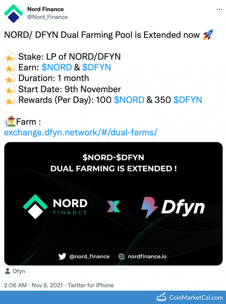 NORD/DFYN Dual Farming image