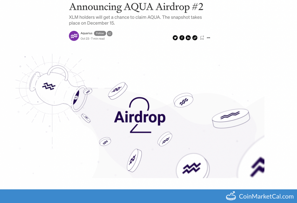 AQUA Airdrop #2 Snapshot image