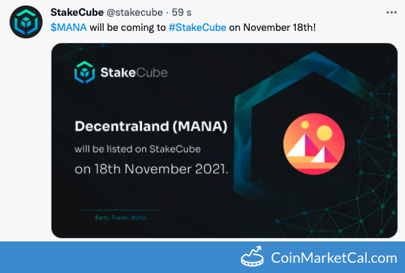 MANA Listing on StakeCube image
