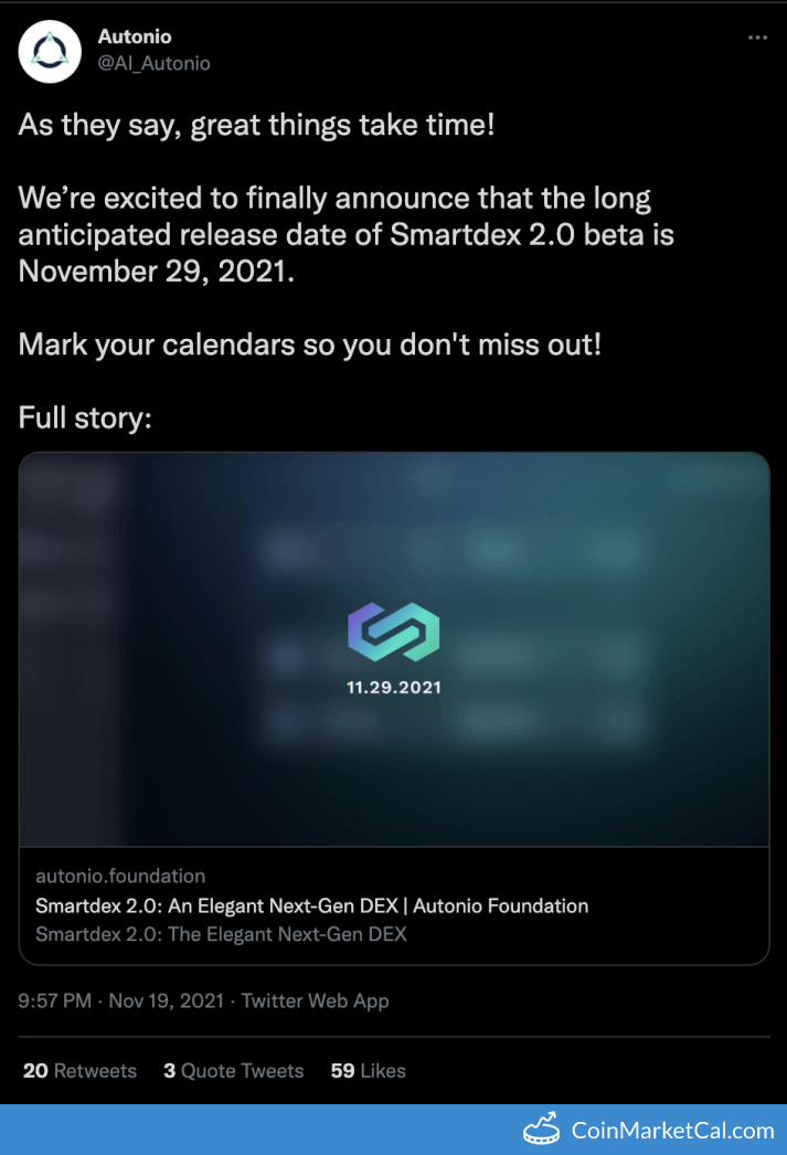 Smartdex 2.0 Beta Release image