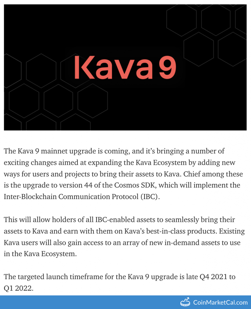Kava 9 Mainnet Upgrade image