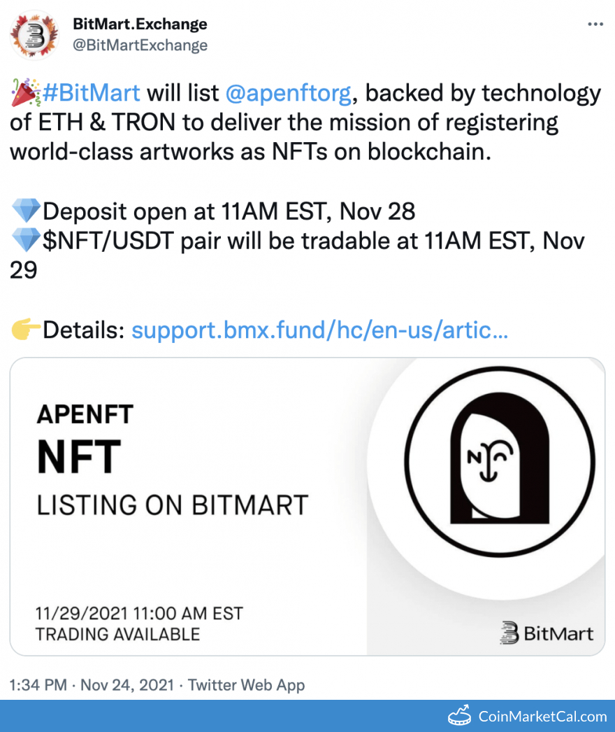 BitMart Listing image